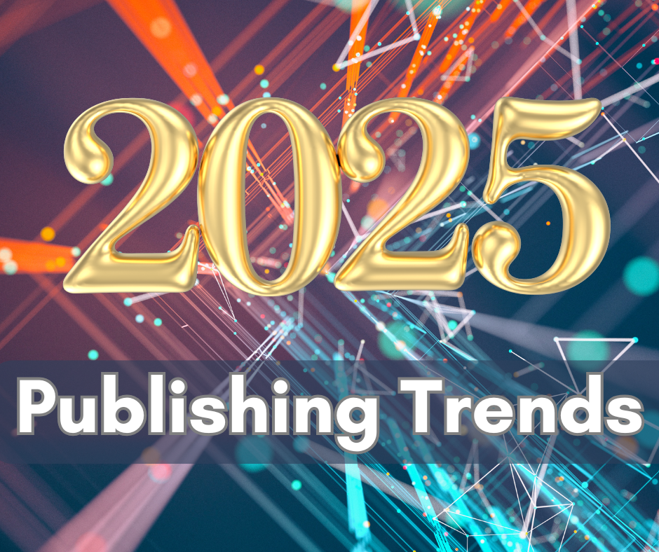 2025, publishing, trends, orange, blue