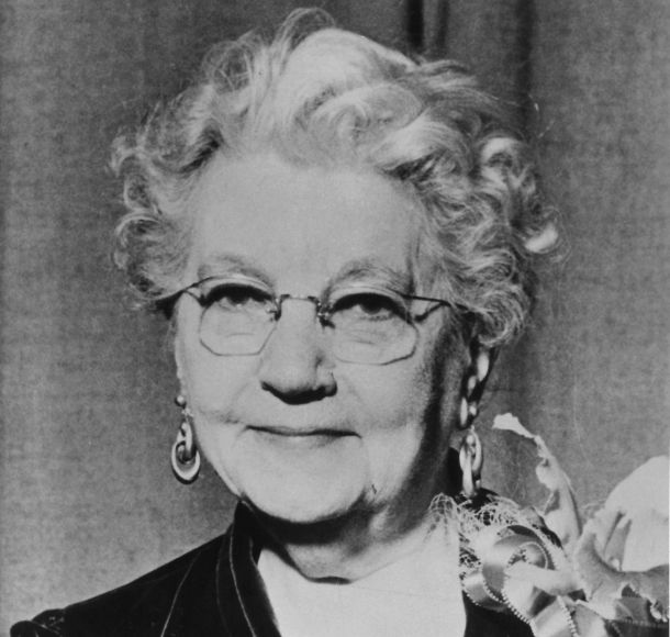 Laura Ingalls Wilder, earrings, elderly, woman, glasses